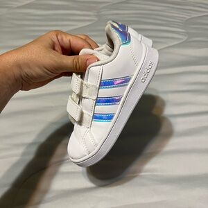 Adidas Grand Court I Cloud WHITE color. Toddler Size 9K